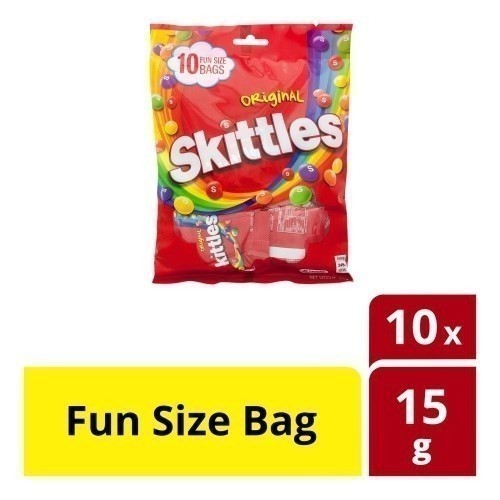 

Skittles Permen Fun Size isi 10packs 150gram
