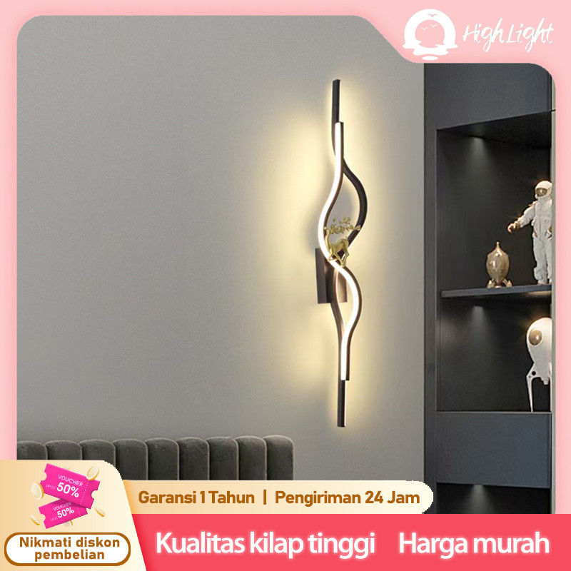 READY Lampu dinding kamar tidur hiasan dinding ruang tamu lampu wall moulding 3 Warna minimalis