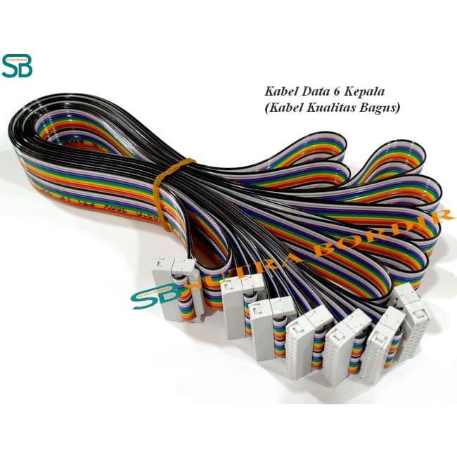 Kabel Data 6 Kepala MESIN BORDIR KOMPUTER