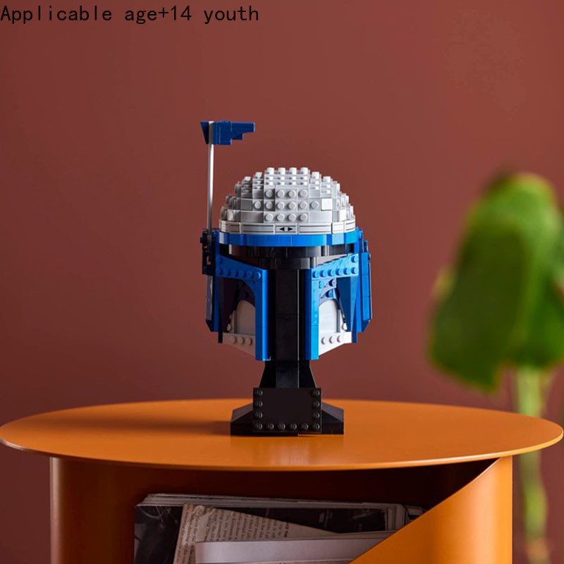 

616pcs Moc 7540Mandalorian Jango Fett Helmet Model Building Blocks Bricks Diy Assembly Educational Toy Kid Gift