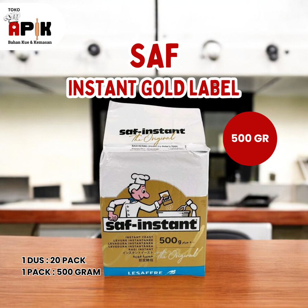 

SAF INSTANT GOLD LABEL UKURAN 500GR / INSTANT YEAST / RAGI