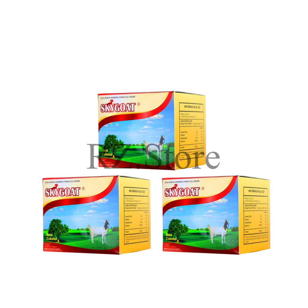 

3 BOX SkyGoat Coklat Susu Kambing Etawa Bubuk Original 100% BPOM