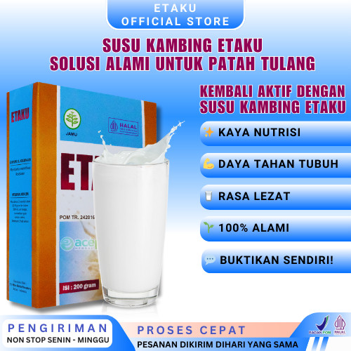 

Susu Patah Tulang Obat Patah Tulang dan Retak Tangan Kaki Nutrisi Tulang Herbal Susu Kambing Etaku