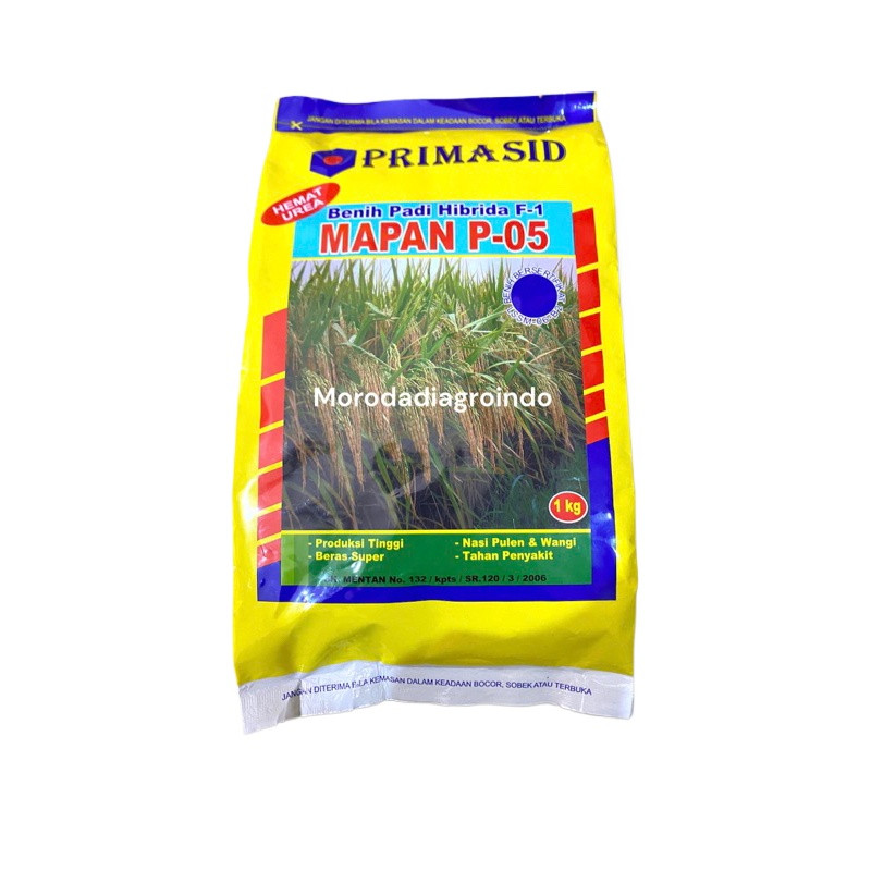 PAY DAY SALE 9.9  BENIH PADI HIBRIDA PRIMASID MAPAN P-05 1 kg 100% ASLI, EXP 04 2027