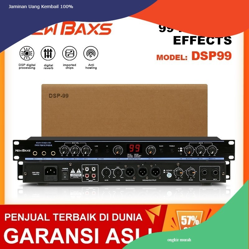 NEW BAXS DSP-99 suara front-end profesional DSP99 efek produk efek karaoke reverb profesional COD