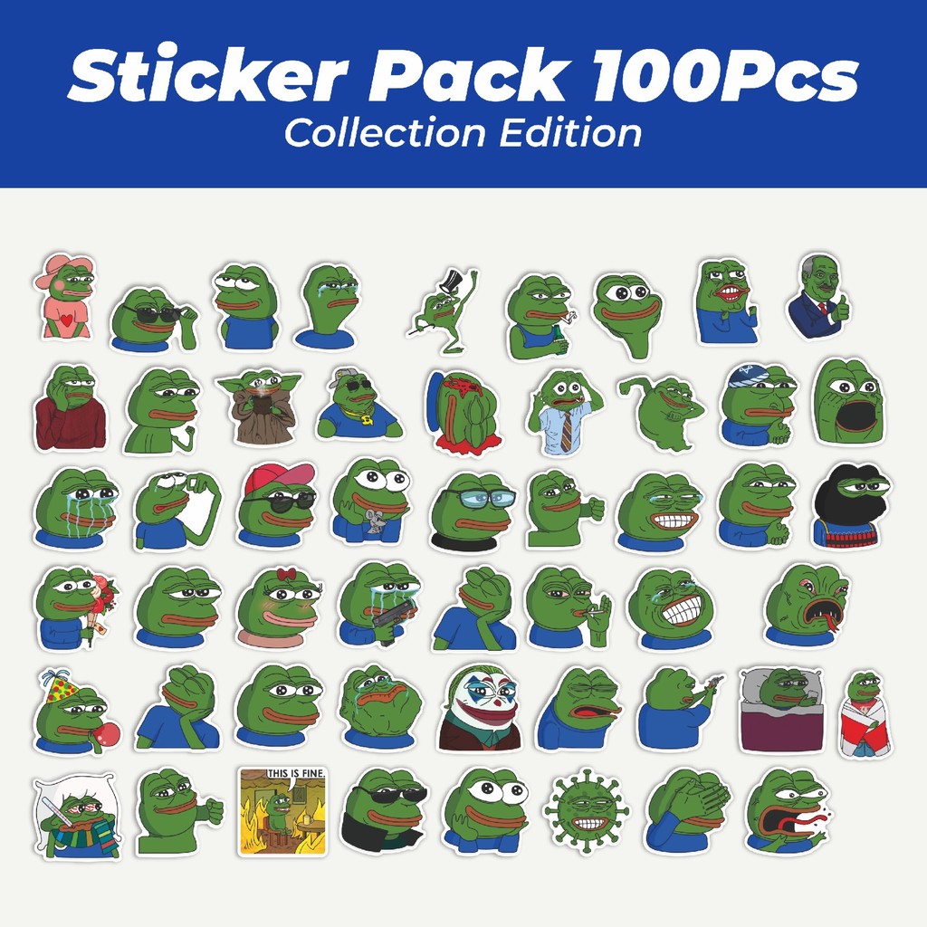 

Hot Stiker Meme Pepe The Frog Lucu Anti Air Stikers Berperekat Waterproof Sticker Decal Buat Motor Helm Buku Journal Koper Casing HP Laptop Botol Minum