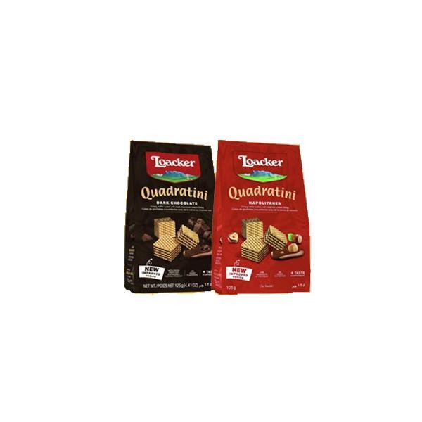 

Loacker Quadratini Dark Chocolate & Napolitaner [125 gr x 2 pcs]