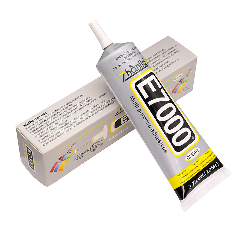 

E7000 Glue Clear Contact DIY Cloth Fibre Fabric Adhesive Multipurpose for Wedding Dress Leather Bag Diamond Glass