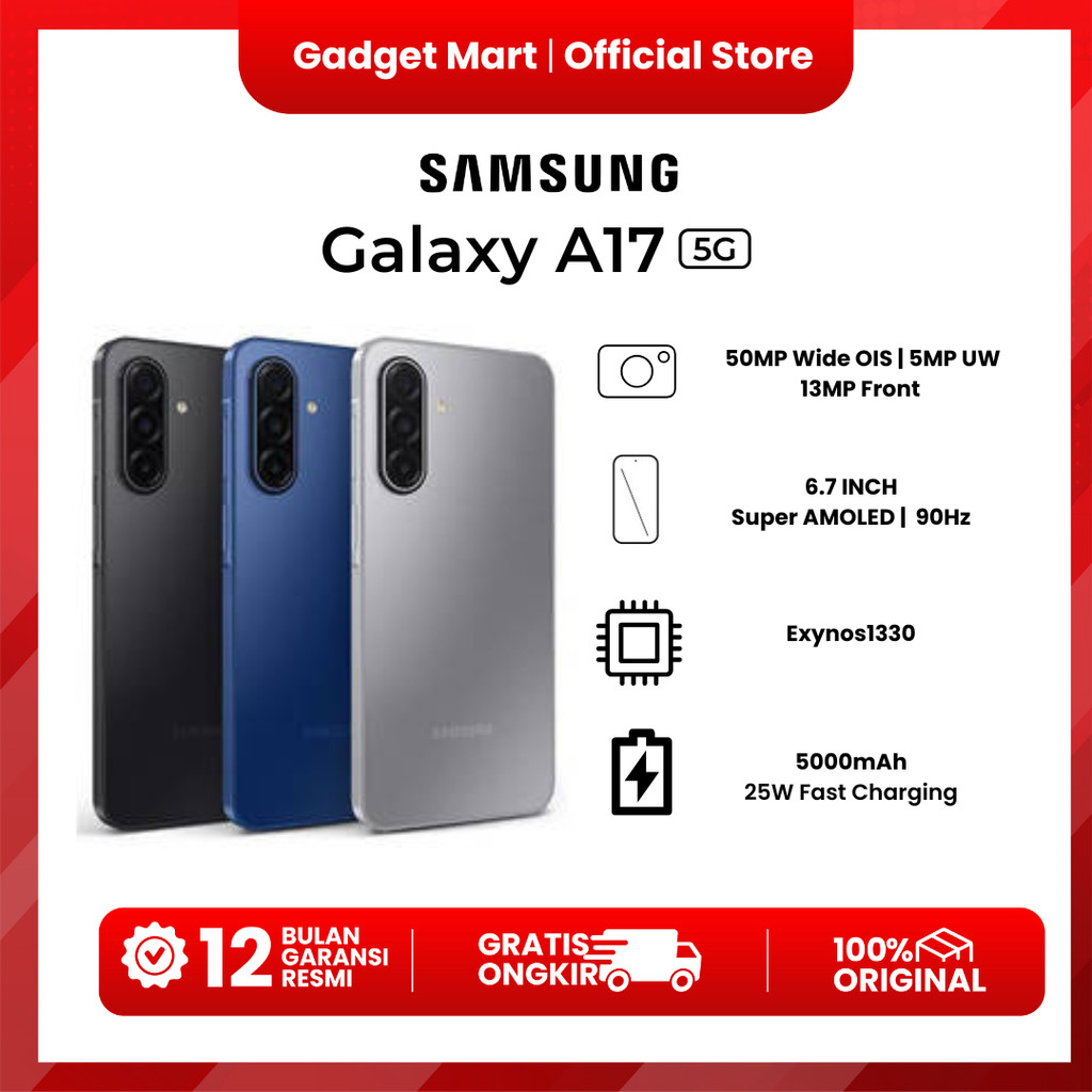 Samsung Galaxy A17 5G 8/256 - Garansi Resmi