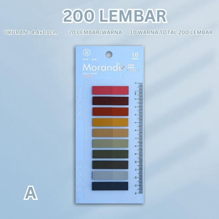 

UQ (200 Lembar) Sticky Notes Sticker Indeks Label Tempel Sekolah Kantor SN8004 - A