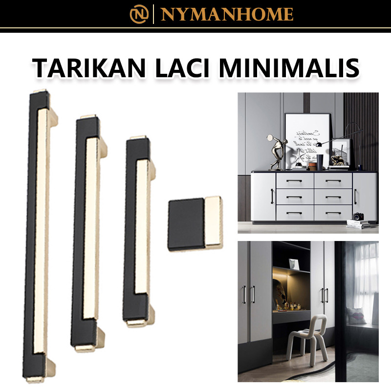 Tarikan Laci Minimalis /Handle Lemari Handle Emas Hitam Gold Tarikan Laci