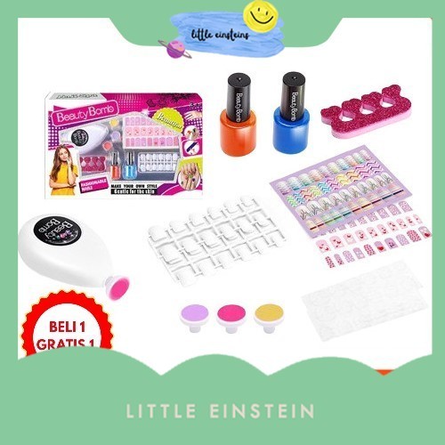 Little Einstein Mainan Anak Nail Spa Beautiful Beauty Bomb 777