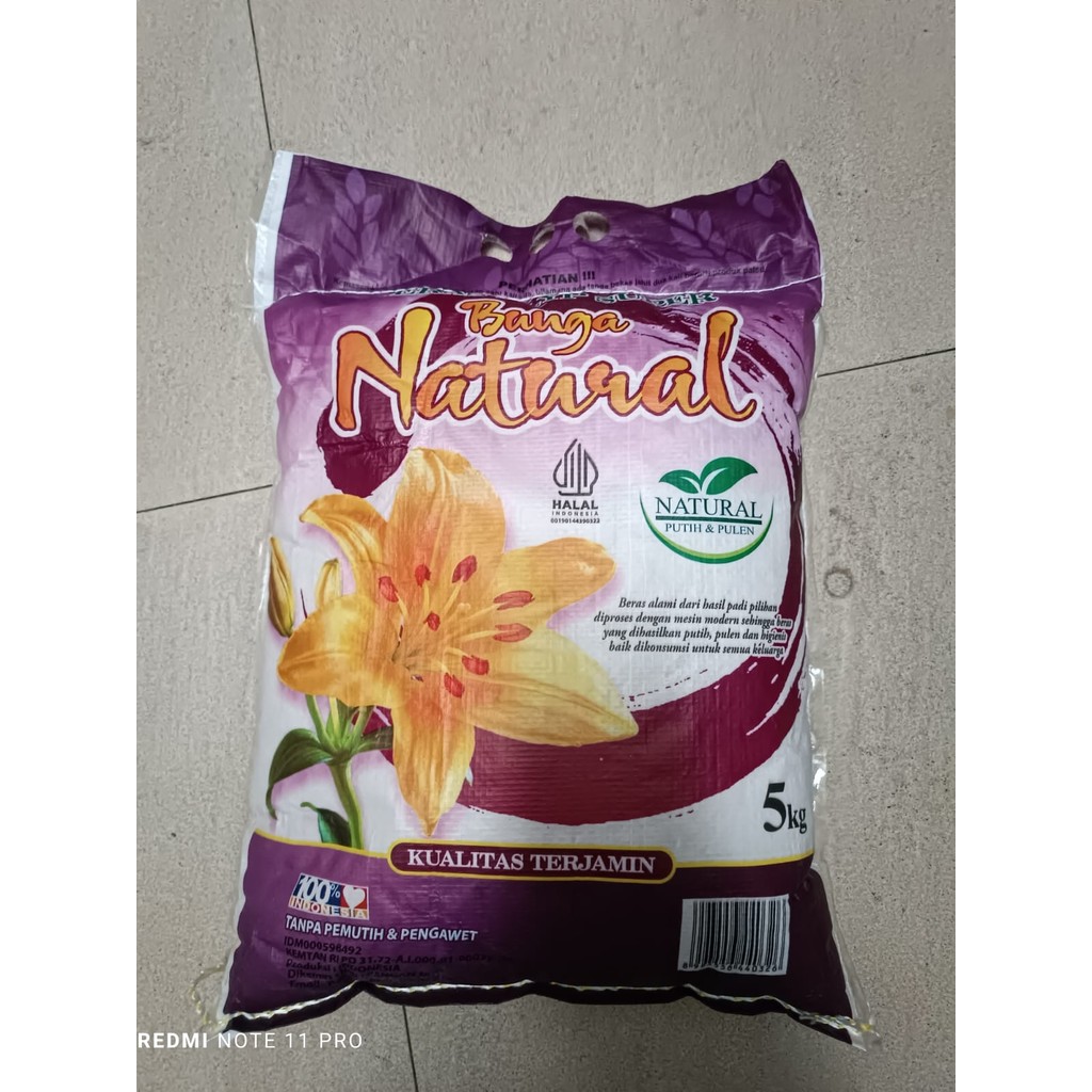 

Beras Bunga Natural SUPER 5Kg