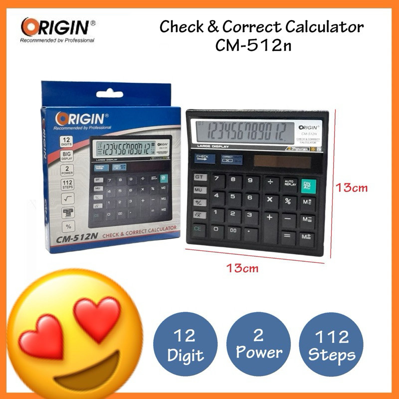 

Kalkulator Calculator ORIGIN 12digit (pcs)