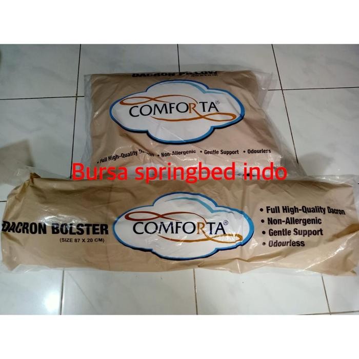 bantal guling comforta dacron set - bantal + guling
