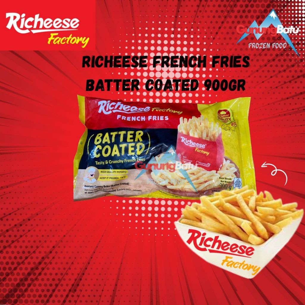 

RICHEESE FACTORY FRENCH FRIES BATTER COATED 900GR