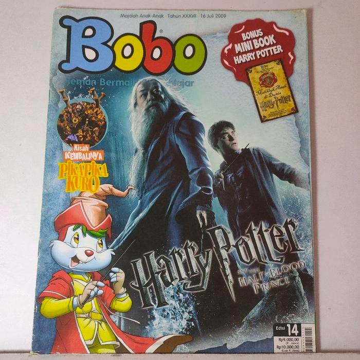 Majalah anak bobo cover harry potter 16 juli 2009 Half blood price