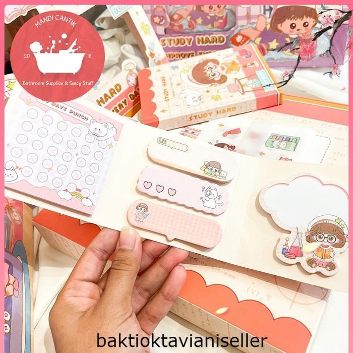 

JURNAL 4 IN 1 KODE S001 STUDY HARD Alat Bolpen Stationery Kantor - random