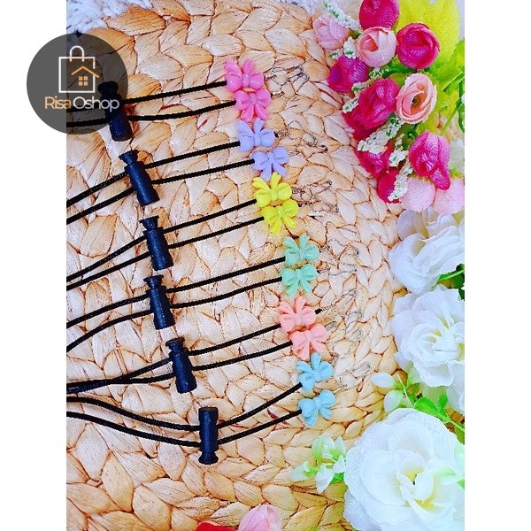 RISAOSHOP - strap masker/pengait masker/pengait hijab/kalung hijab/strap mask/konektor/strap hijab/s