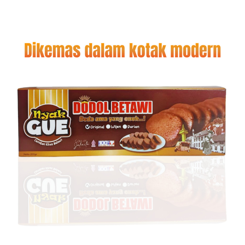 

Dodol Khas Betawi Praktis dodol enak legit Merk Nyak Gue Oleh-oleh Jakarta POOJ