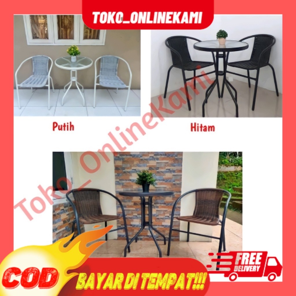 FREE ONGKIR SET MEJA KURSI TERAS YOLORADO BY INFORMA / Set Meja Teras / Set Meja Teras OutdooR