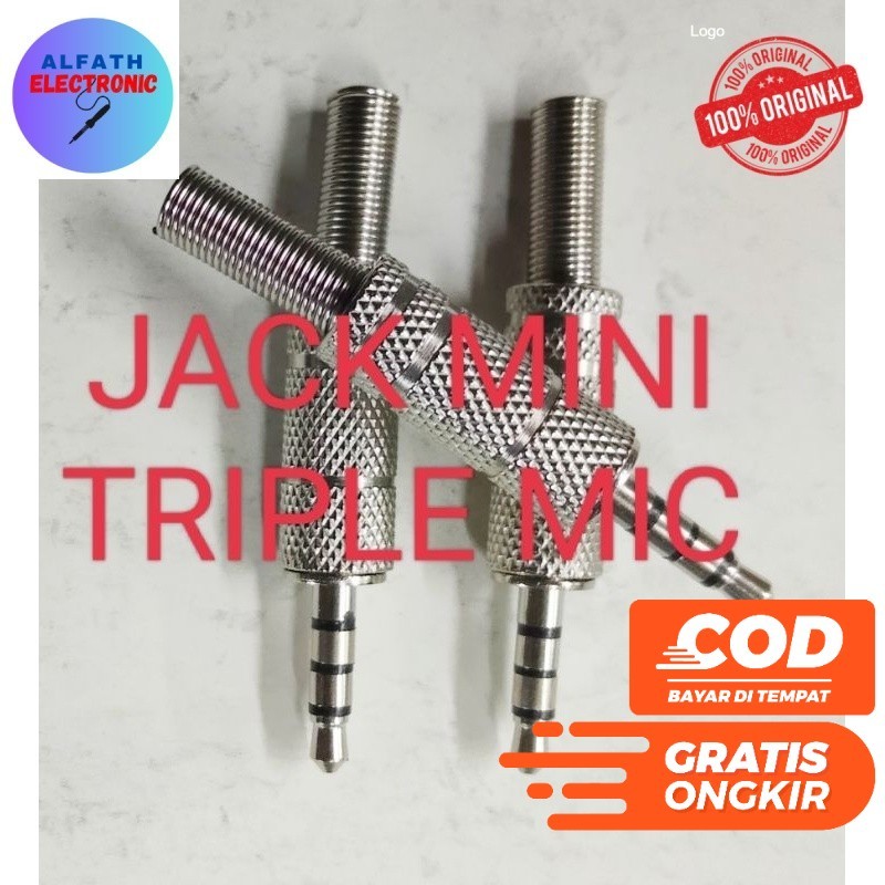 JACK MINI TRIPPLE JEK MIC TRIPLE TRIPEL MONO STEREO
