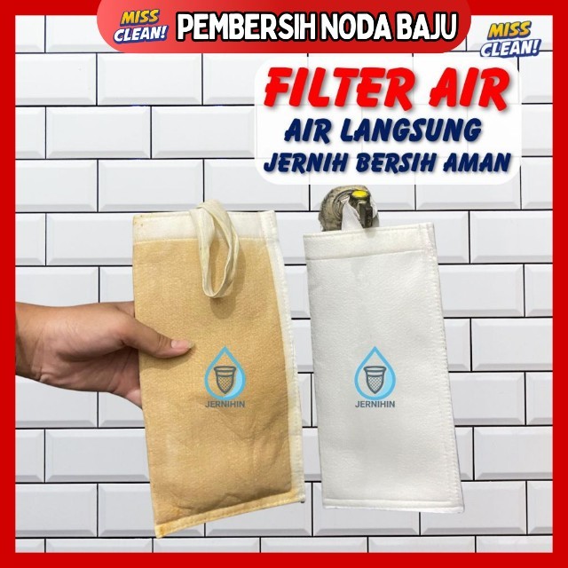 Filter Air Keran Anti Keruh & Bau Penjernih Air Sumur & PDAM Siap Pakai