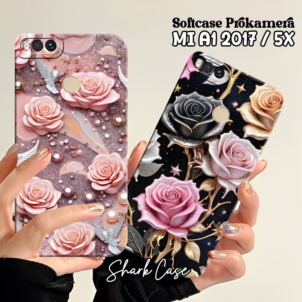 Softcase REDMI A1 2017 / REDMI 5X / 4X / 4A / 5A / 6A / 7A / 9A / 5 / 5 PLUS / 6 Motif Bunga Aesthet