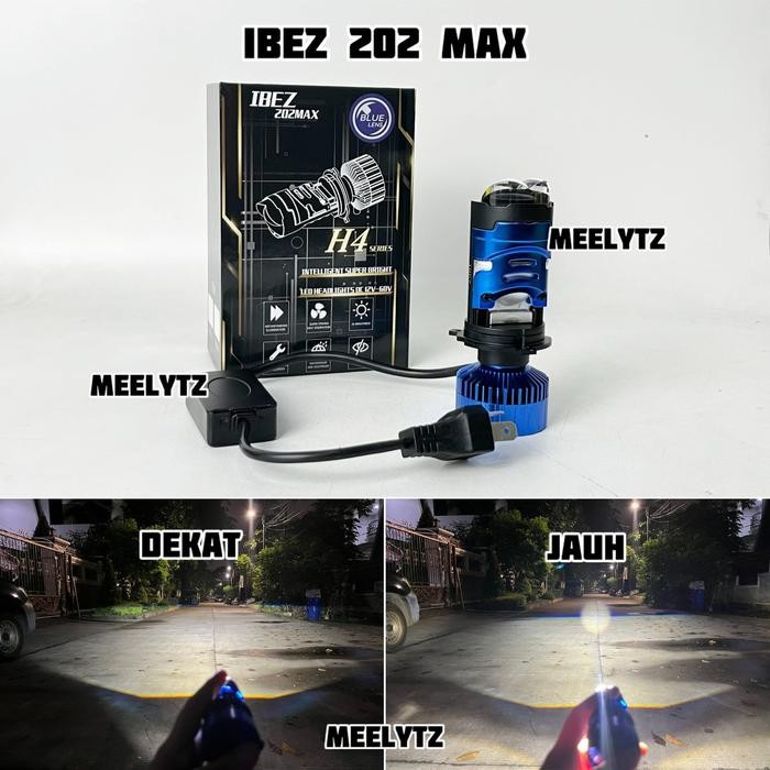 IBEZ 202MAX - Lampu Utama H4 Led - PUTIH PUTIH, RHD