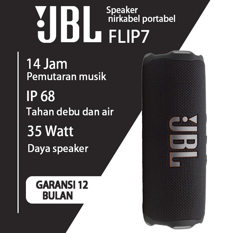 JBL Flip 7 Waterproof Portable Wireless Bluetooth Speaker with Powerful Sound and Deep Bass  From JB