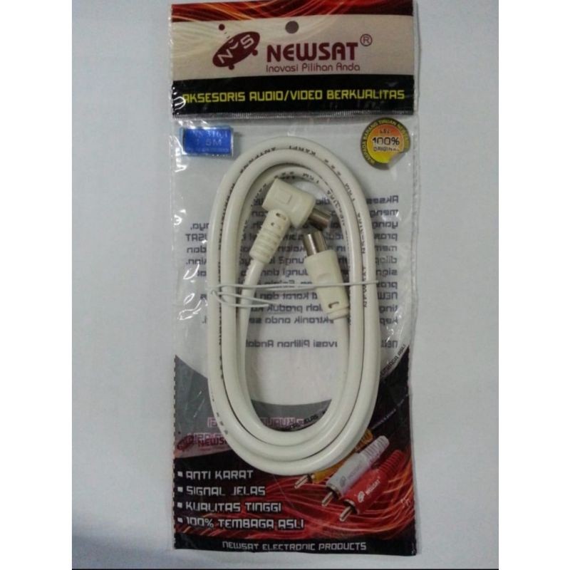 Obral Kabel Jack tv ke jack tv 1,5 meter NEWSAT Kabel antena ke tv kabel jack antena ke tv