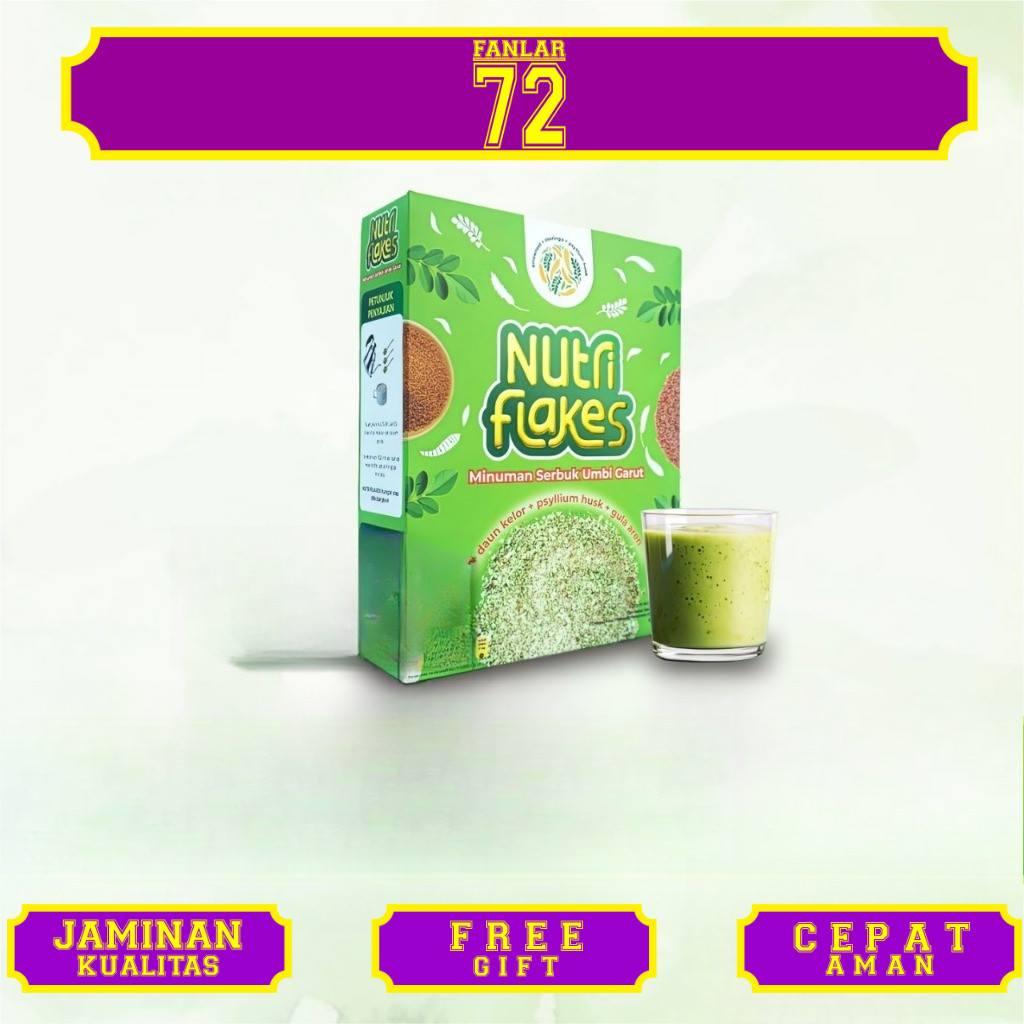 NUTRIFLAKES - Sereal Sehat Umbi Garut Mencegah dan Mengobati Permasalahan Lambung | Nutriflakes Mart
