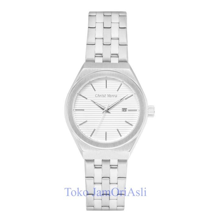Promo Original Jam Tangan Wanita Christ Verra CV 10793G-11 WHT Garansi Resmi 2 Tahun
