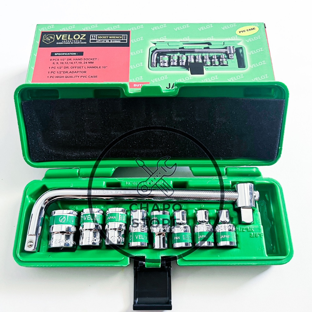 Veloz kunci sok sock shock socket set 11pcs hand socket set VelozMurah