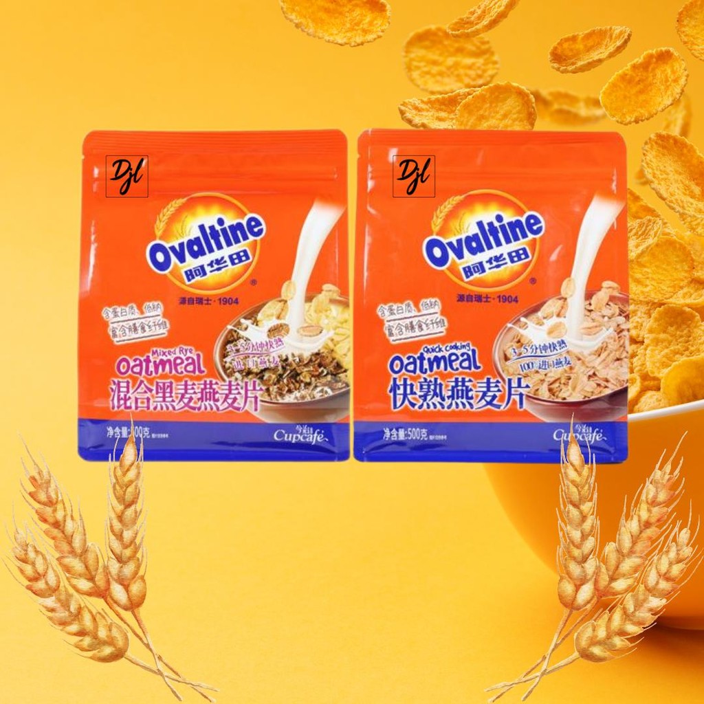 

Ovaltine Quick Cooking Oatmeal 500gr Sarapan Sehat Cepat dan Instan Praktis & Menyenangkan