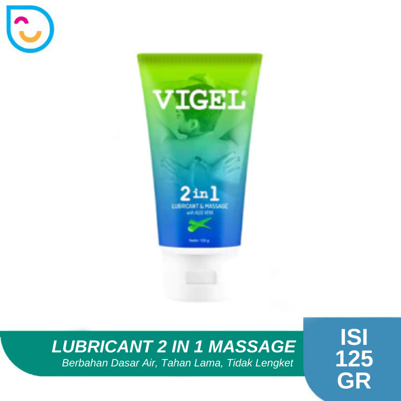 Pelumas Vigel 2 In 1 125 Gram Lubricant Masaage Licin Tahan Lama