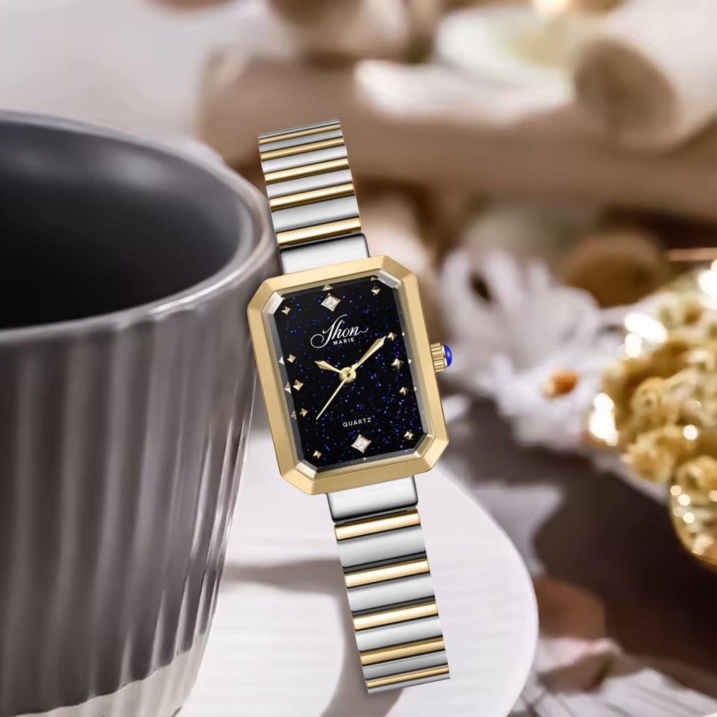 Promo Jhon Marie Jam Tangan Wanita 7111 Rantai Stainless Steel Original JAM KECIL MINI Untuk Tangan 