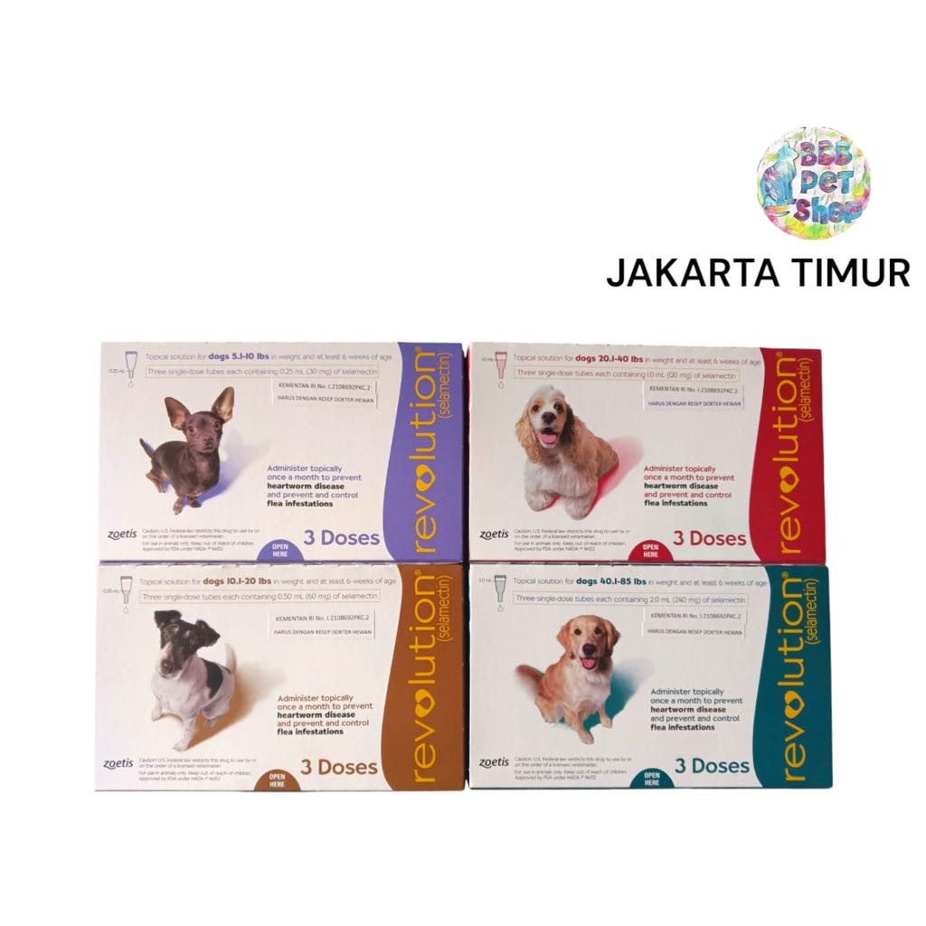 TERASHOP REVOLUTION OBAT KUTU / REVOLUTION CAT / REVOLUTION DOG / REVOLUTION KITTEN / REVOLUTION BLU