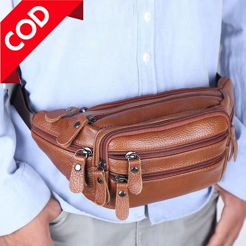 HEGEMAN.SHOP Tas Pinggang Kulit Tas pinggang Kulit Sapi Pria /wanita import 88