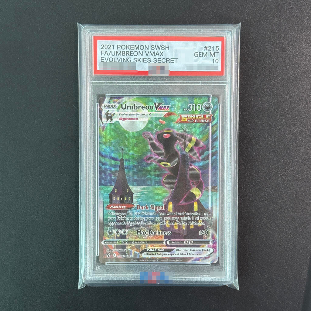 Diy 2021 Pokemon SWSH FA Umbreon Vmax Graded cards Self made Evolving Skies-Secret MT 10 Rating Coll