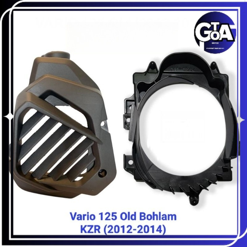 Cover Tutup Kipas Set Rumah Dudukan Radiator Vario Techno 125 Old Bohlam KZR 2012-2014 Gota Motor