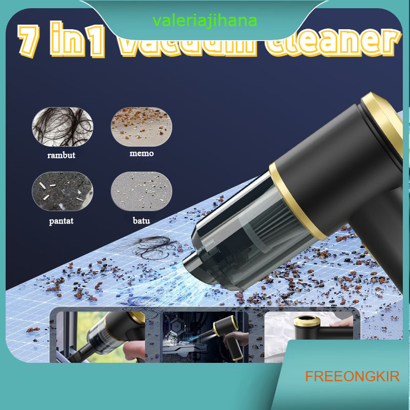 7 in1 Vacuum Cleaner Portabel Tanpa Kabel / Penyedot Debu Vakum Serbaguna / Penghilang Tungau Kasur 