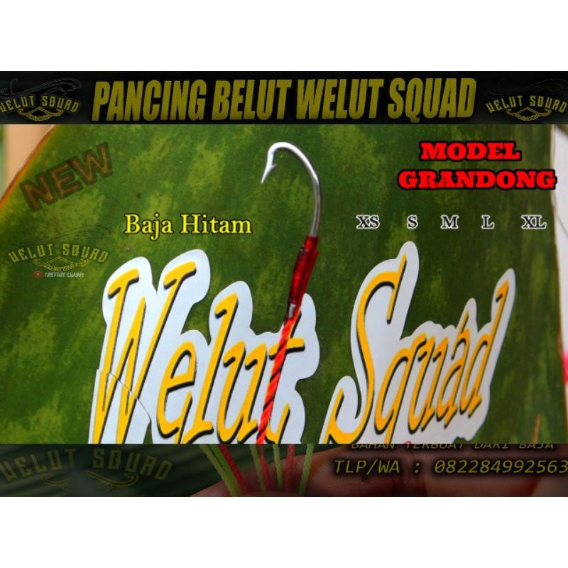 PALING - LARIS Pancing Belut WELUT SQUAD Model Grandong Siap Pakai Rf5