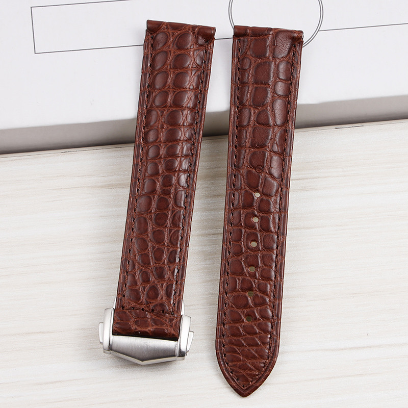 18/19/20/21/22mm High Quality Crocole Skin Strap For Omega Seamaster 300 Speedmaster De Ville Watchb
