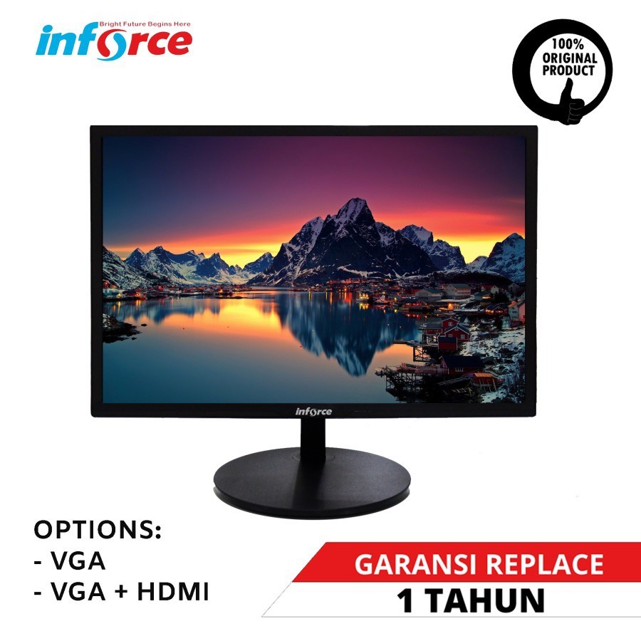 Inforce LED 19.5" Monitor 19 20 19.5 Inch Inci VGA / HDMIZFKOMP