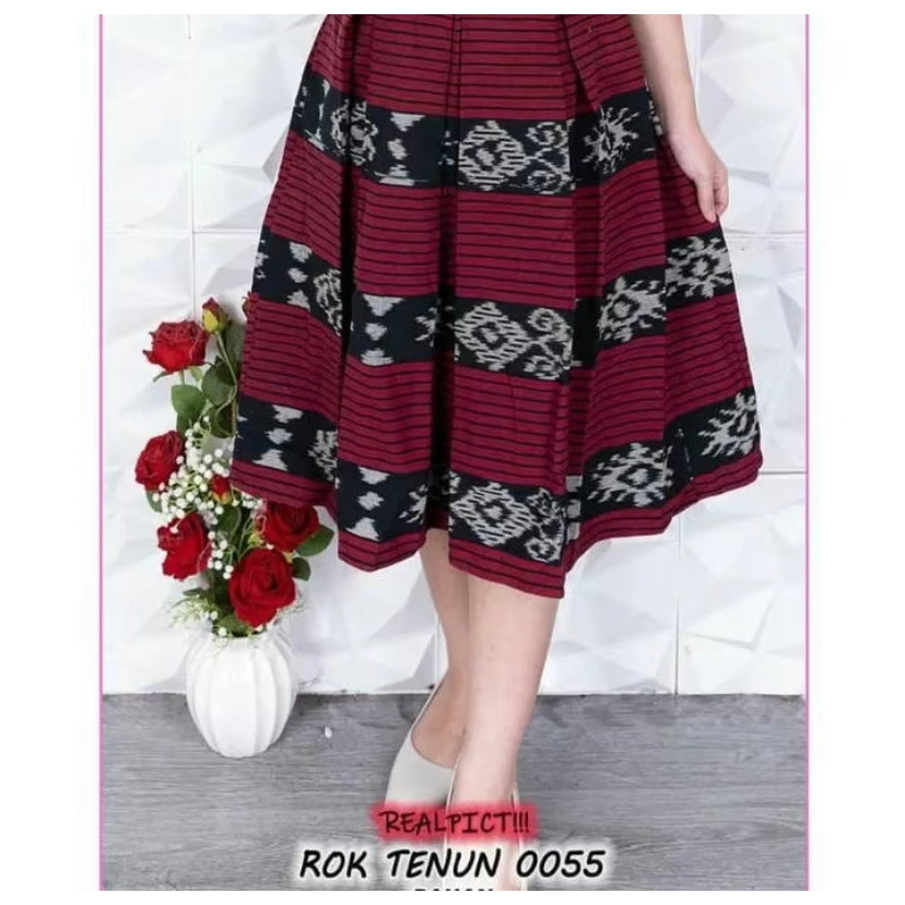 10.10 (COD) Rok wiru tenun rok wanita payung rok tenun batik wanita - Harga Grosir