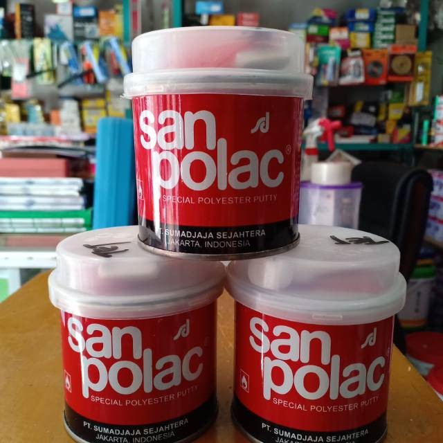 Dempul Sanpolac Besi Kayu 250g Kualitas Bagus