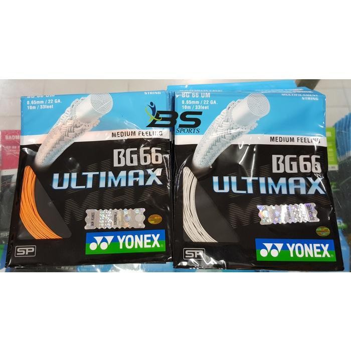 SENAR RAKET BADMINTON YONEX BG66 BG 66 ULTIMAX ORI ORIGINAL 100% - 1