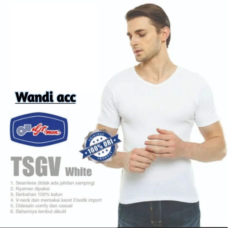 [Reject Pabrik] Baju Kaos Pria GT Man Original 100% Katun Sortiran Pabrik Tanpa Kemasan