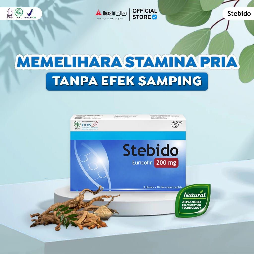 Stebido Suplemen Pria - Stebido 30 Kaplet 200 Mg